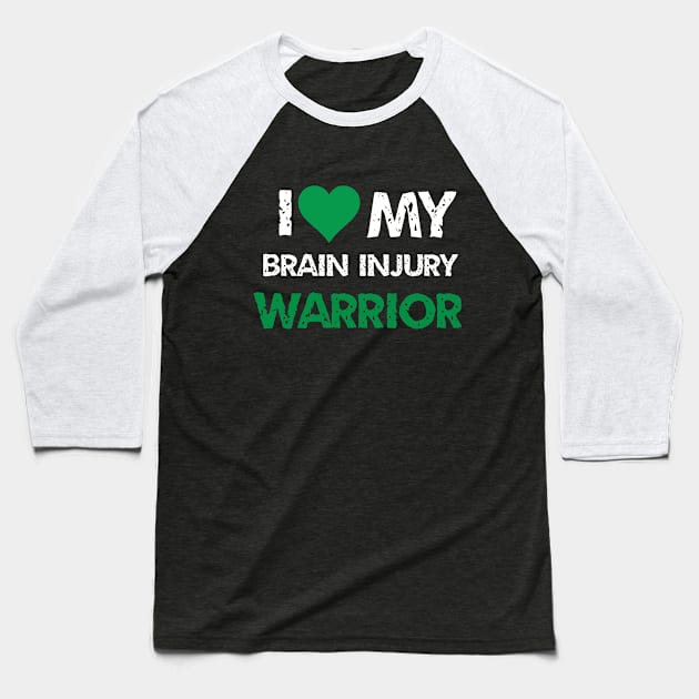 brain injury awareness tbi traumatic brain injury Baseball T-Shirt by ETTAOUIL4